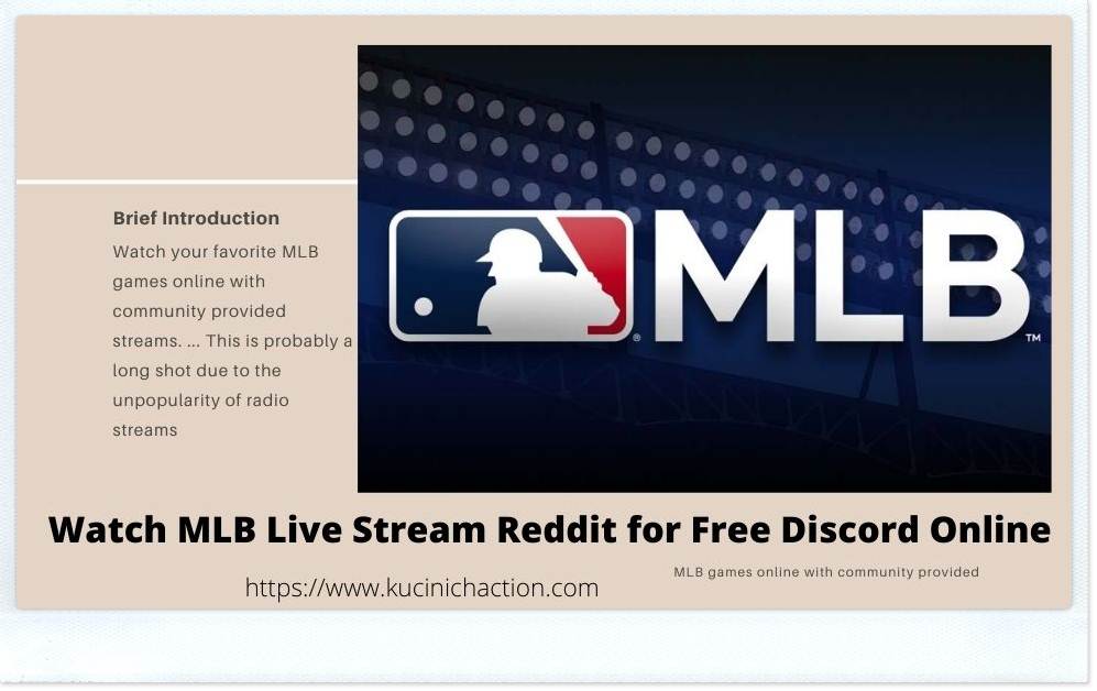 MLB Live Stream Reddit