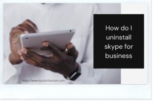 How do I uninstall skype for business