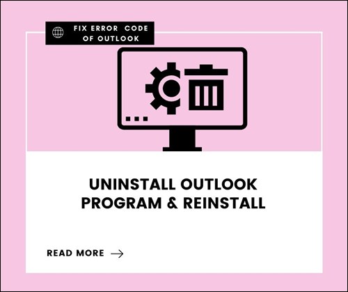 UNINSTALL OUTLOOK PROGRAM & REINSTALL