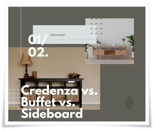 Credenza vs Buffet vs Sideboard Discussed