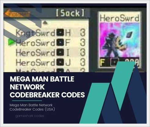 Mega Man Battle Network CodeBreaker Codes (USA)