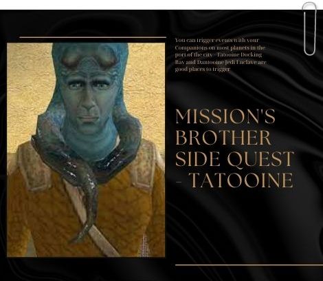 kotor missions brother