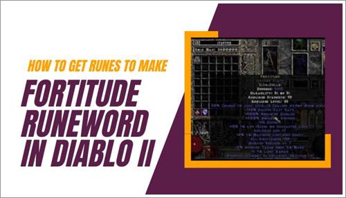 How To Get Runes to Make Fortitude Weapon Rune Word  Diablo 2