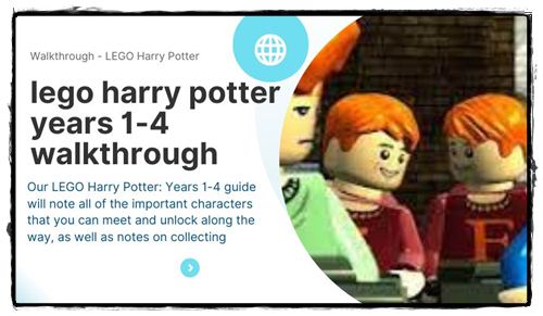 LEGO Harry Potter Years 1-4 Guide & Walkthrough