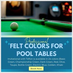 felt colors for pool tables