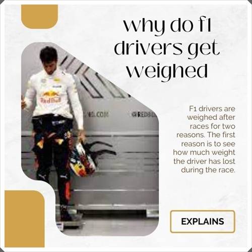 F1 Drivers Get Weighted What You Need to Know